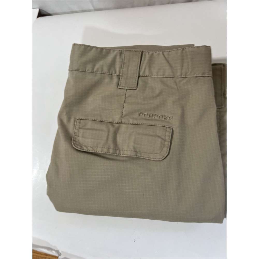 Propper Kinetic‎ Pants Mens 36x30 Tan Tactical Cargo Ripstop Stretch Gorpcore